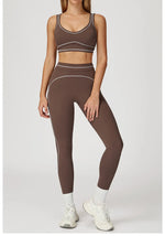 Load image into Gallery viewer, 2 Piece Ultra Contour Seamless Yoga Set Performance Weave