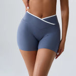 Load image into Gallery viewer, High Rise Contour Performance Shorts With Cross Wise Waist