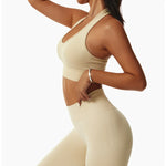 Load image into Gallery viewer, Breathable Sculpted Yoga Performance Bra With Halter Back