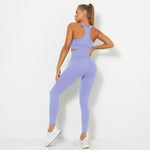 Load image into Gallery viewer, Seamless Contour Two Piece Yoga Set Performance Wear