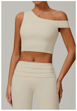 Load image into Gallery viewer, Breathable One Shoulder Sculpted Performance Contour Bra