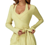 Load image into Gallery viewer, Premium Extended Sleeve Contour Yoga Top Performance