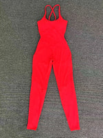 Load image into Gallery viewer, Luxe Sleeveless Yoga Jumpsuit Nylon Spandex