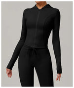 Load image into Gallery viewer, Zip Front Yoga Jacket Breathable High Stretch Nylon