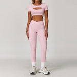 Load image into Gallery viewer, Premium Performance Knit Yoga Set With Contoured Leggings