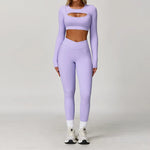 Load image into Gallery viewer, Premium Performance Knit Yoga Set With Contoured Leggings