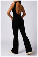 Load image into Gallery viewer, Sculpted Yoga Jumpsuit Ultra Breathable Nylon Knit Fabric