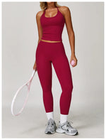 Load image into Gallery viewer, Racer Back Breathable Contour Light Weight Sports Bra Nylon