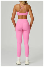 Load image into Gallery viewer, Two Piece Ultra Performance Yoga Luxe Set High Waist Band
