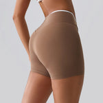 Load image into Gallery viewer, High Rise Contour Performance Shorts With Cross Wise Waist