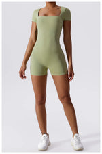 Load image into Gallery viewer, Soft Premium Contoured All In One Yoga Bodysuit Sleeves