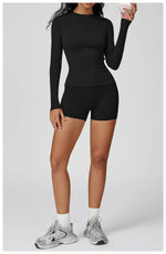 Load image into Gallery viewer, Luxurious Contour 2 Piece Yoga Athleisure Set Nylon