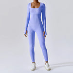 Load image into Gallery viewer, Seamless Contouring Yoga Bodysuit With Long Sleeves