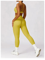 Load image into Gallery viewer, Luxurious High-Waist Contour Seamless Leggings Scrunch
