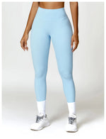 Load image into Gallery viewer, Luxurious High-Waist Contour Seamless Leggings Scrunch