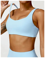 Load image into Gallery viewer, Contoured Padded Sling Seamless Sports Bra Quick Dry
