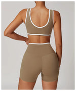 Load image into Gallery viewer, Color Block Bra Contoured Feather Weight Breathable