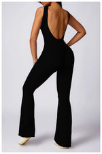 Load image into Gallery viewer, Sculpted Yoga Jumpsuit Ultra Breathable Nylon Knit Fabric