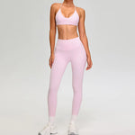 Load image into Gallery viewer, Luxurious Premium Contoured Two Piece Yoga Set Nylon