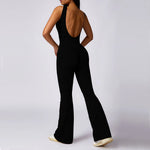 Load image into Gallery viewer, Sculpted Yoga Jumpsuit Ultra Breathable Nylon Knit Fabric