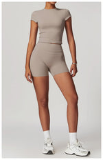 Load image into Gallery viewer, Luxurious Breathable High Waist Yoga Shorts For Running