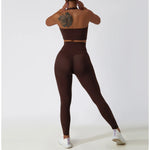 Load image into Gallery viewer, 2 Piece Contouring Sculpted Yoga Ensemble Performance