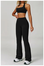 Load image into Gallery viewer, Ribbed Breathable Hanging Neck Sports Bra Performance