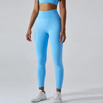 Load image into Gallery viewer, Seamless High Waist Leggings Moisture Wicking Contour