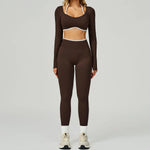 Load image into Gallery viewer, Seamless Contour Two Piece Yoga Set Luxe Performance Wear