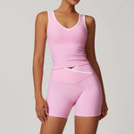 Load image into Gallery viewer, Breathable Two Piece Performance Yoga Set Contour Leggings