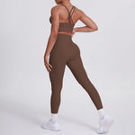 Load image into Gallery viewer, Ultra Luxe Contour Yoga Wear 2 Piece Leggings Nylon