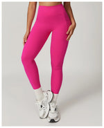 Load image into Gallery viewer, V Back Swept High Waist Contoured Leggings With Performance