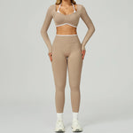 Load image into Gallery viewer, Seamless Contour Two Piece Yoga Set Luxe Performance Wear