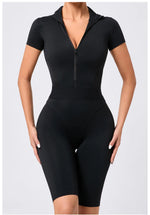 Load image into Gallery viewer, Seamless Zippered Contour Yoga Bodysuit for Performance