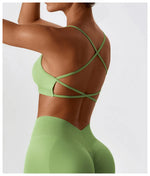 Load image into Gallery viewer, Breathable Cross Strap Contour Seamless Performance Bra