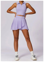 Load image into Gallery viewer, Pocketed High Waist Tennis Skirt Performance Wear Nylon