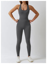 Load image into Gallery viewer, Seamless Contour Sculpt One Piece Yoga Bodysuit Set