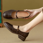 Load image into Gallery viewer, Women's Mary Jane Shoes Buckle Strap Round Toe Flat Style