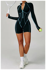 Load image into Gallery viewer, Contoured Zip Front Performance Tracksuit Yoga Set Premium