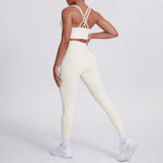 Load image into Gallery viewer, Ultra Luxe Contour Yoga Wear 2 Piece Leggings Nylon