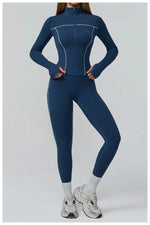 Load image into Gallery viewer, Contour Performance High Waist Athleisure Set Seamless