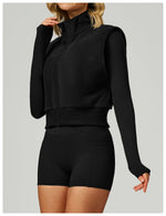 Load image into Gallery viewer, Winter Velvet Contoured High Neck Performance Cozy Vest