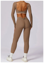 Load image into Gallery viewer, Luxurious Backless Yoga Top Breathable Contour Performance