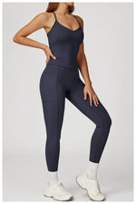 Load image into Gallery viewer, Cross Waist High Rise Contoured Elegance Yoga Leggings