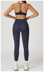 Load image into Gallery viewer, Two Piece Contoured Seamless Performance Athletic Set Nylon