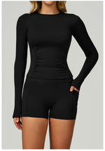 Load image into Gallery viewer, 2 Piece Contoured Breathable Yoga Ensemble Knitwear