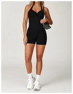 Load image into Gallery viewer, Contoured Seamless Performance Jumpsuit Set Polyester