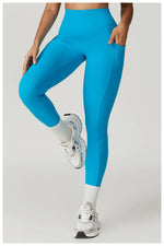 Load image into Gallery viewer, V Back Swept High Waist Contoured Leggings With Performance