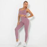 Load image into Gallery viewer, Seamless Contour Two Piece Yoga Set Performance Wear