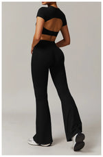 Load image into Gallery viewer, Contour Yoga Cropped Top Short Sleeve Performance Pro